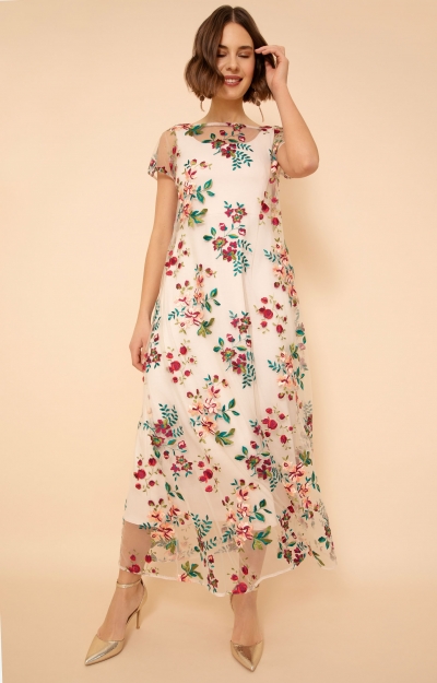 Sasha Maxi Dress (Blushing Blooms) by Alie Street
