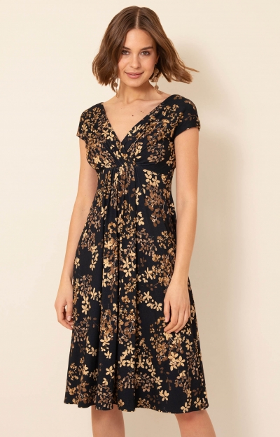 Sara Midi Dress (Golden Blossom) by Alie Street