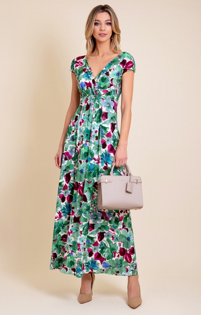 Sophia Maxi Dress (Paradise Green) by Alie Street