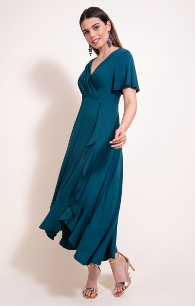 Waterfall Dress (Pine Green) by Alie Street