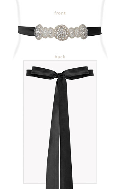 Aurelia Vintage Sash Black by Alie Street