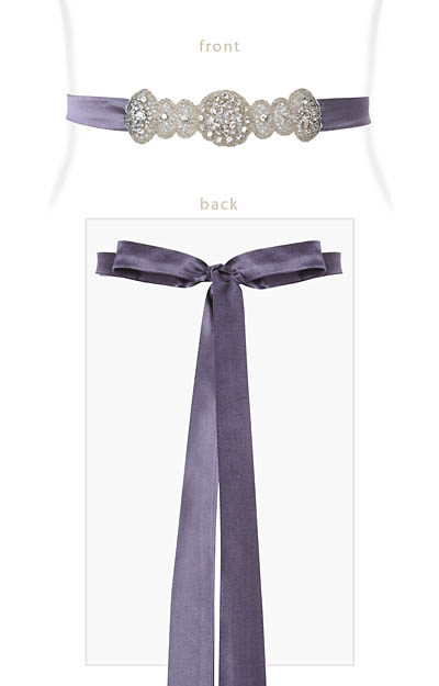 Aurelia Vintage Sash in Grape by Alie Street