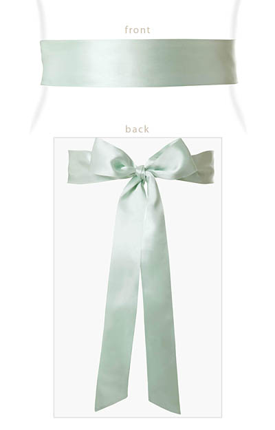 Smooth Satin Sash Glacier by Alie Street