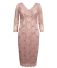 Anya Lace Occasion Dress (Blush) by Tiffany Rose