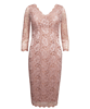 Anya Lace Occasion Dress (Blush) by Alie Street