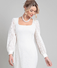 Alexis Lace Dress (Ivory) by Alie Street