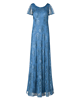 Alice Evening Gown Long Lagoon Blue by Alie Street London