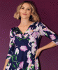 Annie Dress Short (Midnight Blossom) by Alie Street