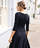 Annie Dress Short (Polka Dot Navy Taupe) by Alie Street