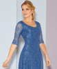 Robe Arabella Mi-Longue Bleu Riviera by Alie Street