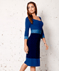 Colour Block Dress Dazzling Blue by Alie Street