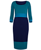 Colour Block Day Dress Marine by Alie Street