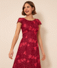 Charlotte Lace Dress (Azalea Red) by Alie Street