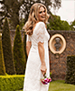 Claudia Lace Wedding Gown Bright Ivory by Alie Street London