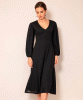 Cecelia Midi Dress (Glitter Black) by Alie Street