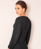 Cecelia Midi Dress (Glitter Black) by Alie Street