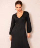Cecelia Midi Dress (Glitter Black) by Alie Street
