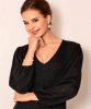 Cecelia Midi Dress (Glitter Black) by Alie Street