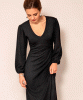 Cecelia Midi Dress (Glitter Black) by Alie Street