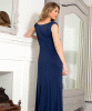 Cruise Cowl Neck Maxi Dress (Midnight Blue) by Alie Street