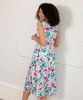 Robe à encolure bénitier Darcie (Fleurs Sauvages) by Alie Street