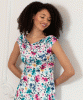 Robe à encolure bénitier Darcie (Fleurs Sauvages) by Alie Street