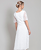 Robe asymétrique Eliza (Ivoire) by Alie Street