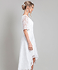 Eliza Asymmetric Dress (Ivory) by Alie Street