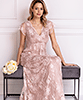 Robe de Soirée Longue Evangeline (Blush) by Alie Street