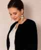 Jaclyn Faux Fur Bolero (Black) by Alie Street