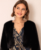 Jaclyn Faux Fur Bolero (Black) by Alie Street