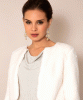 Jaclyn Faux Fur Bolero (Ivory) by Alie Street