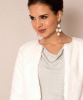 Jaclyn Faux Fur Bolero (Ivory) by Alie Street