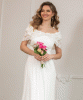 Robe cape Juliette longue (Ivoire) by Alie Street