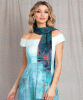 Jasmine Off The Shoulder Gown (Aquatic Ombre) by Alie Street