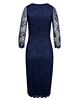 Katherine Lace Occasion Dress (Midnight) by Alie Street London
