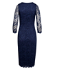 Robe en Dentelle Katherine (Bleu Nuit) by Alie Street