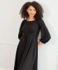 Kimberly Midi Dress (Sparkle Black) by Alie Street