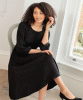 Kimberly Midi Dress (Sparkle Black) by Alie Street