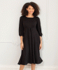 Kimberly Midi Dress (Sparkle Black) by Alie Street