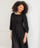 Kimberly Midi Dress (Sparkle Black) by Alie Street