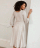Kimberly Midi Dress (Sparkle Latte) by Alie Street