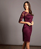 Kleid Lila in Kurz Claret by Alie Street