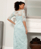 Robe longue Lila (Vert Menthe et Argent) by Alie Street