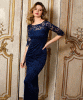 Lila Gown Long (Navy) by Alie Street