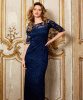 Lila Gown Long (Navy) by Alie Street