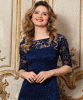 Lila Gown Long (Navy) by Alie Street