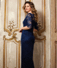 Lila Gown Long (Navy) by Alie Street