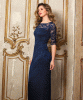 Lila Gown Long (Navy) by Alie Street