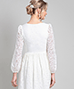 Lauren Lace Dress (Ivory) by Alie Street
